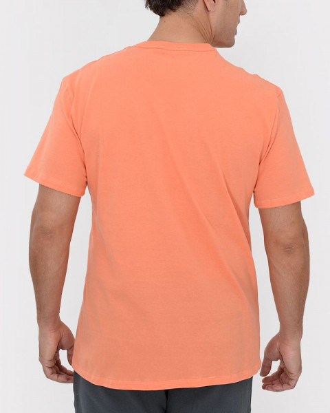 Remera de jersey liviano durazno con estampa