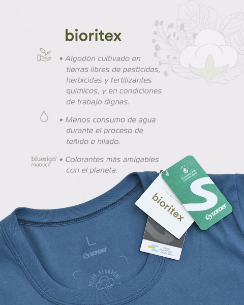 Remera de niño de algodón BIORITEX aero