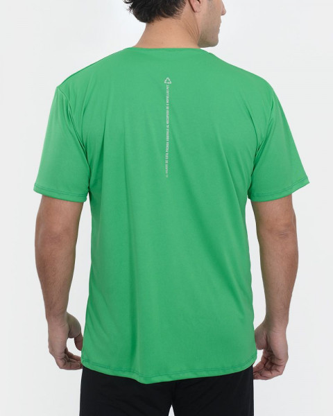 Remera clásica de poliéster reciclado verde
