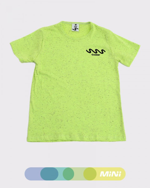 Remera de niño de jersey butoné lima