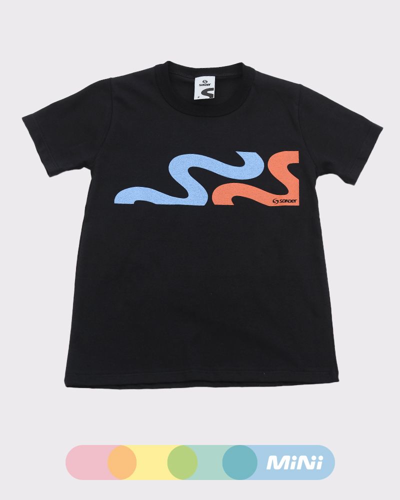 Remera de niño de jersey liviano negro