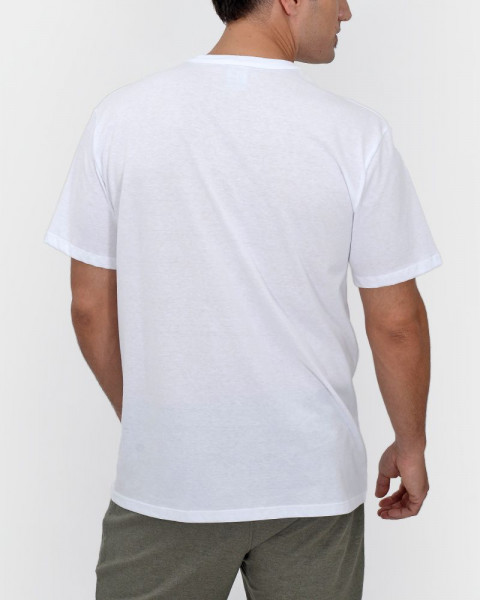 Remera de jersey liviano blanco con estampa