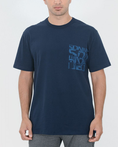 Remera clásica con de jersey índigo