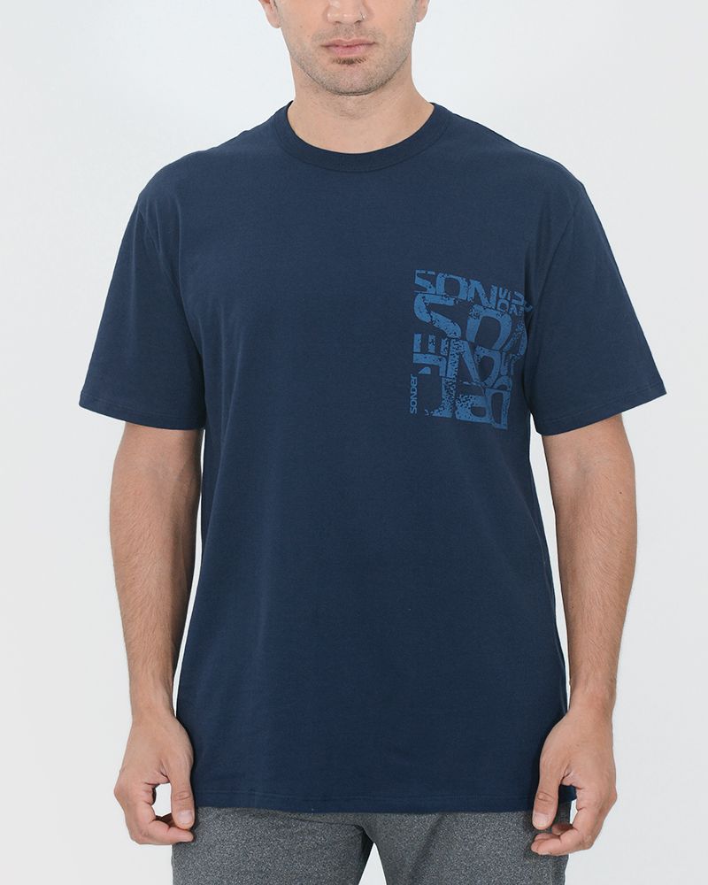 Remera clásica con de jersey índigo