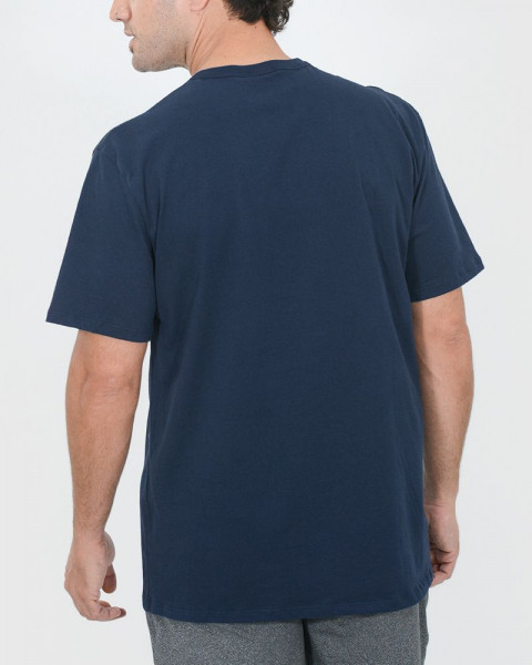 Remera clásica con de jersey índigo