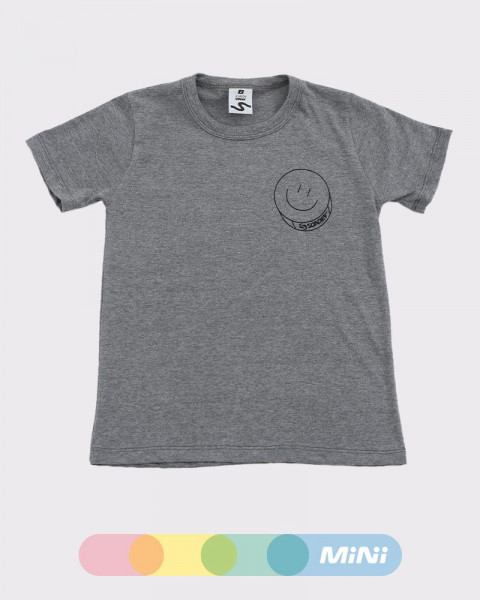 Remera de niño de jersey con estampa en frente y espalda