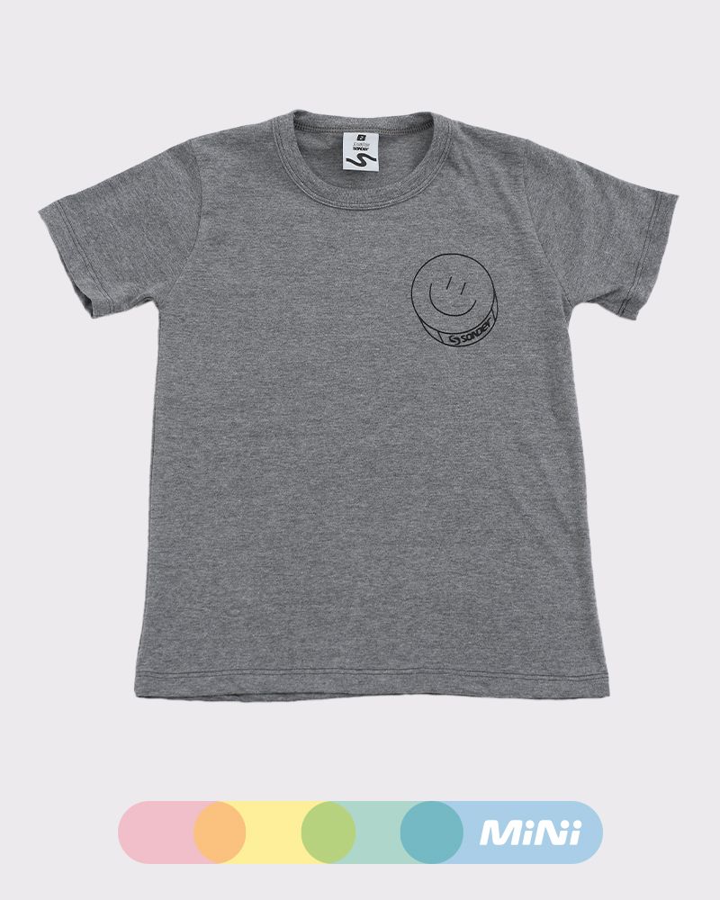 Remera de niño de jersey con estampa en frente y espalda