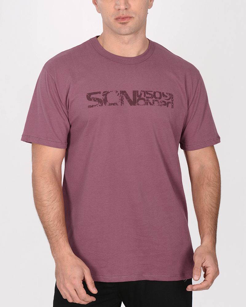 Remera clásica de jersey bordeau