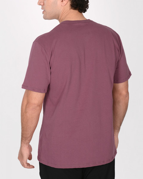 Remera clásica de jersey bordeau