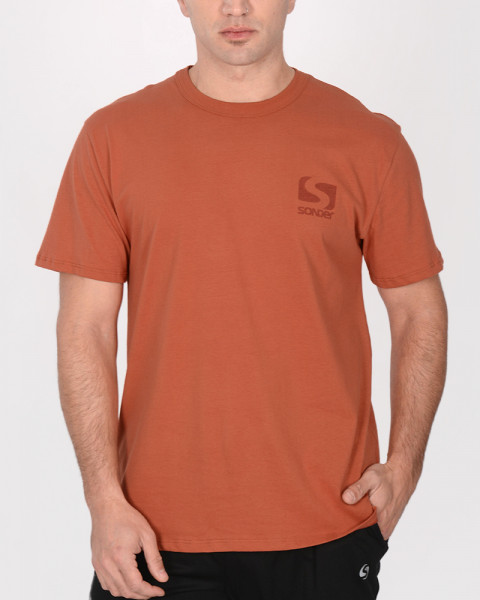 Remera clásica de jersey caramelo
