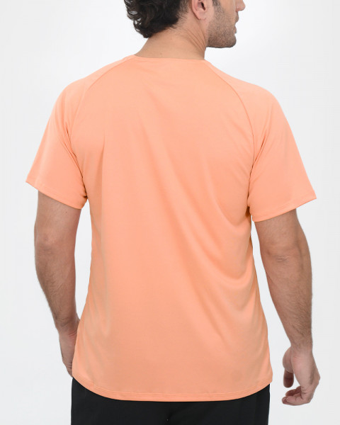 Remera de poliéster liviano melón