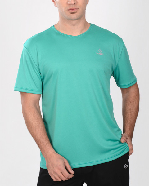 Remera de poliéster liviano Verde Mineral