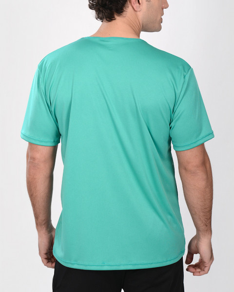 Remera de poliéster liviano Verde Mineral