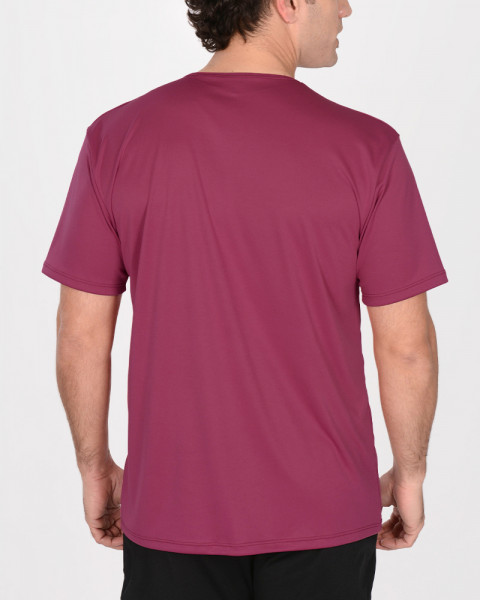 Remera de poliéster liviano Guinda