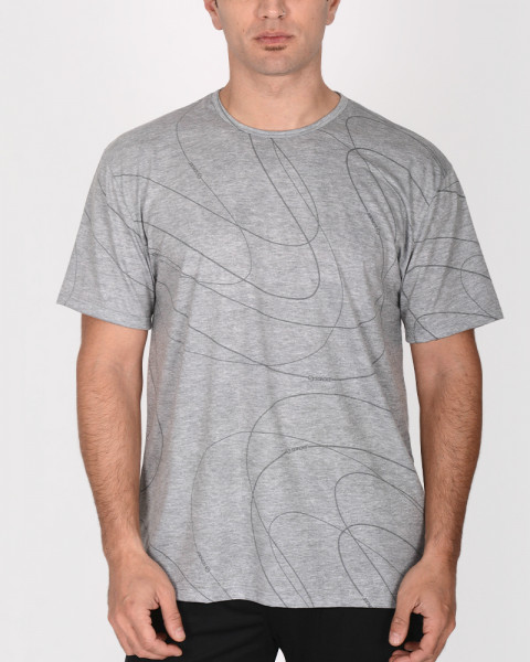 Remera clásica de jersey estampado Retro Melange