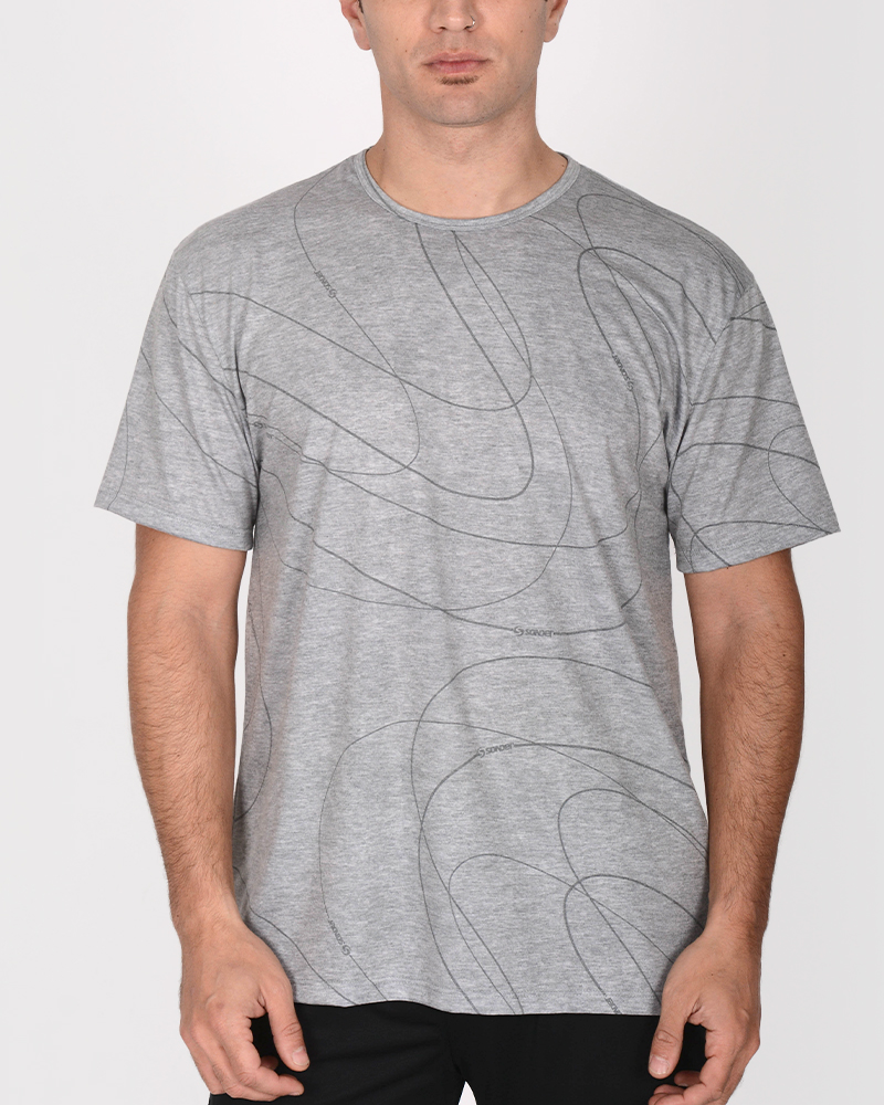 Remera clásica de jersey estampado Retro Melange