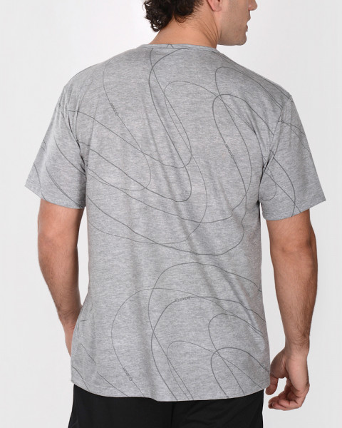 Remera clásica de jersey estampado Retro Melange