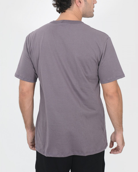 Remera de jersey borravino con estampa