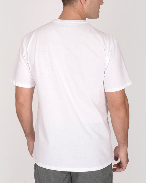 Remera de jersey blanca con estampa