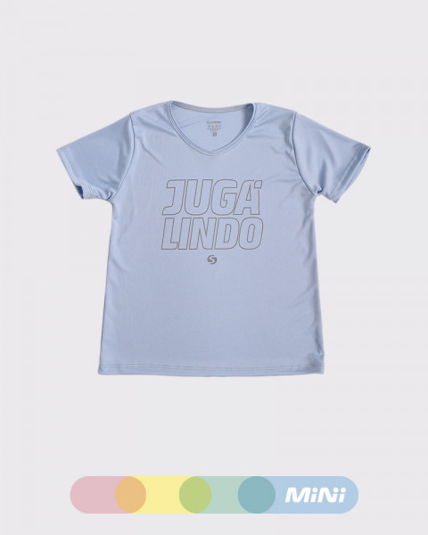 Remera de niño de poliéster NEODRY jacarandá