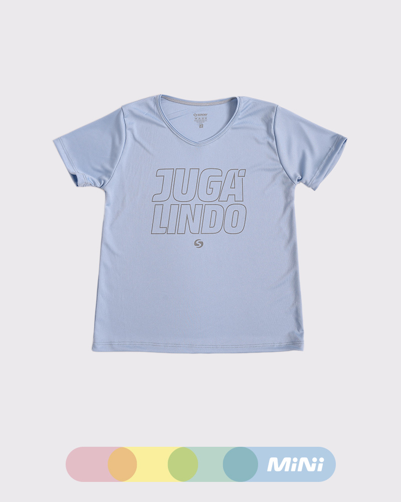 Remera de niño de poliéster NEODRY jacarandá