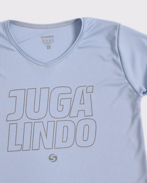 Remera de niño de poliéster NEODRY jacarandá