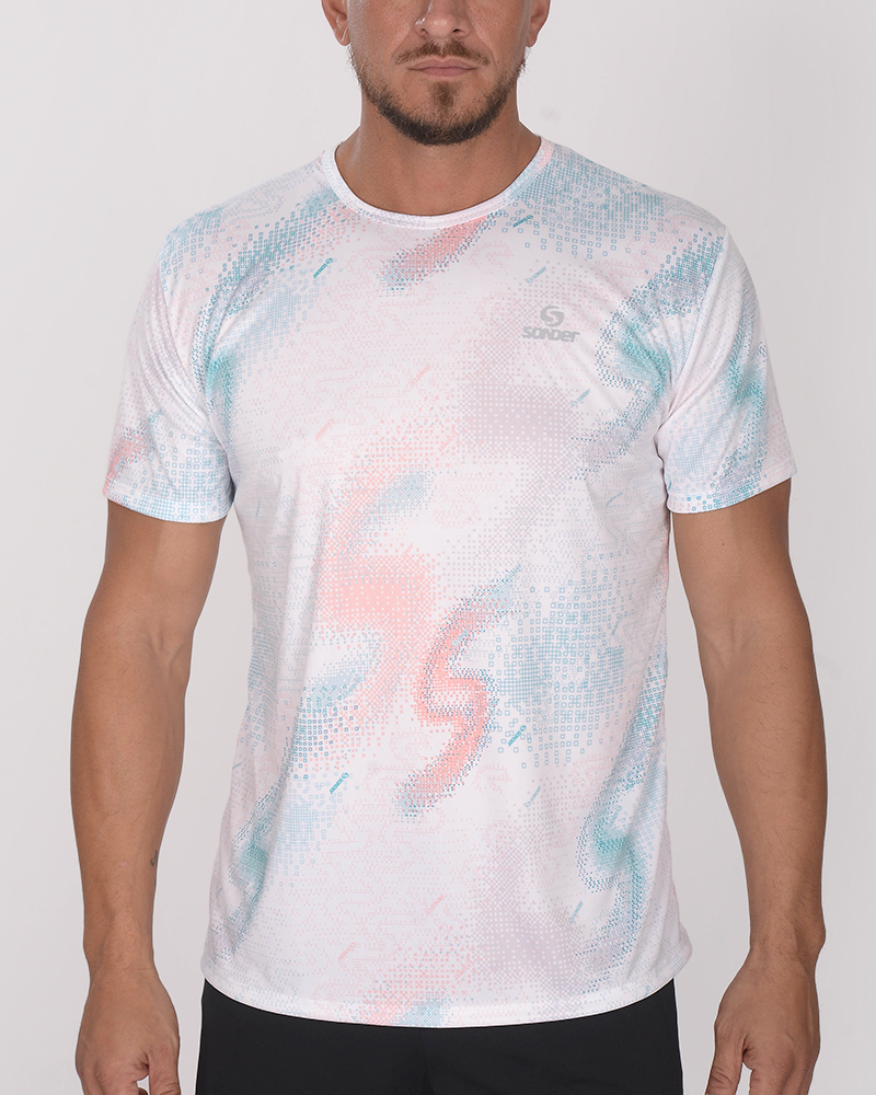 Remera de poliéster Neodry estampado Nexo Blanco