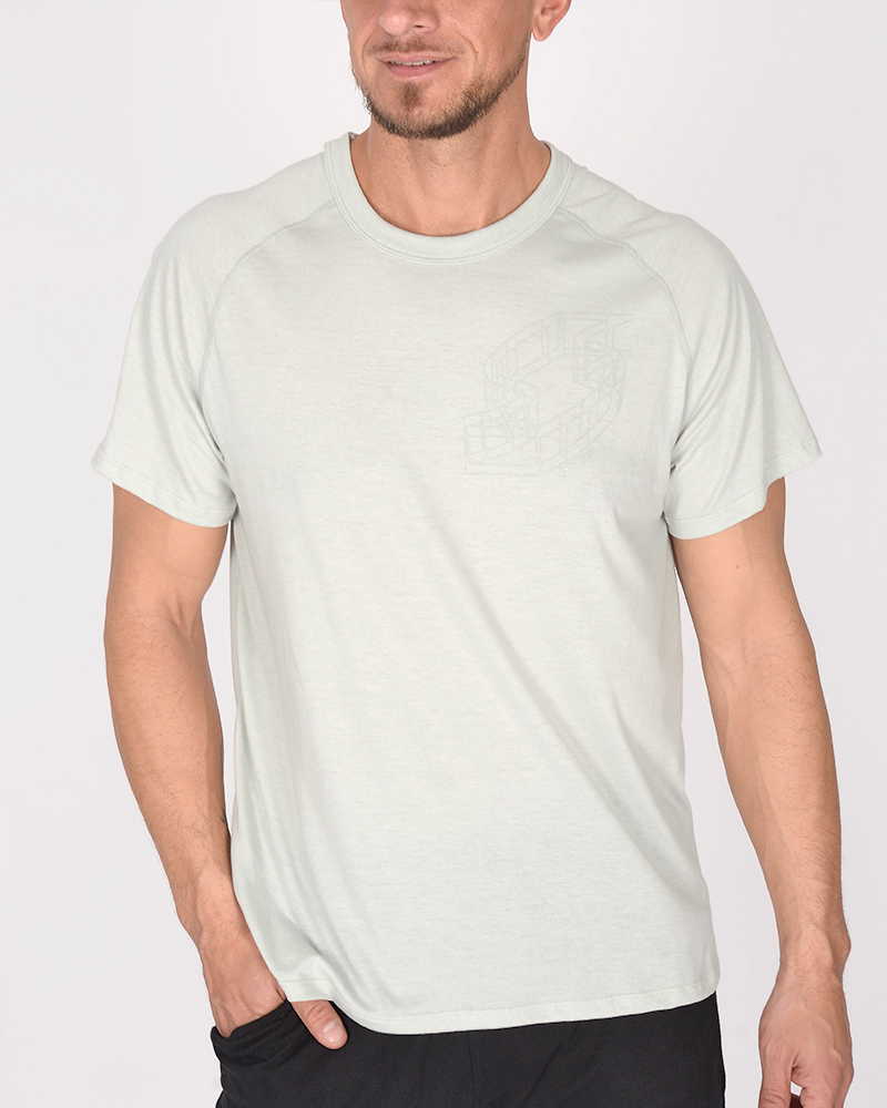 Remera clásica de jersey cemento