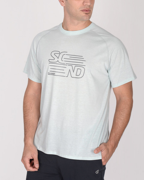 Remera clásica de jersey celeste