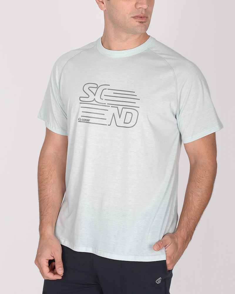 Remera clásica de jersey celeste