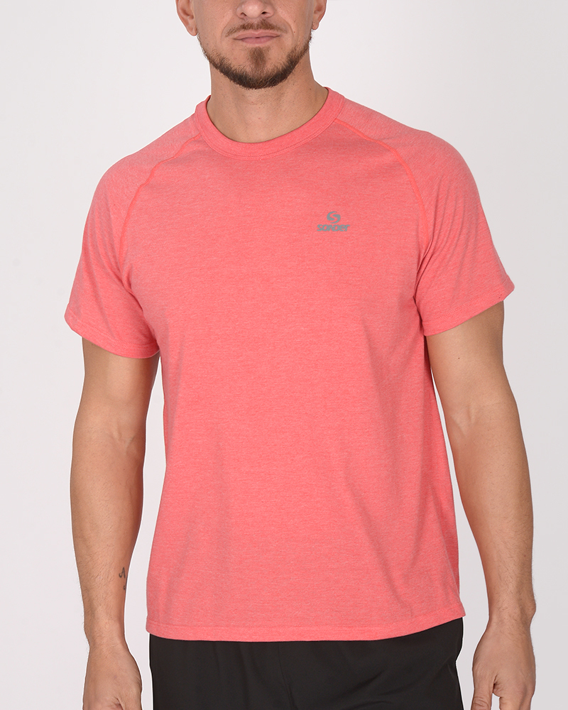 Remera clásica de jersey coral claro