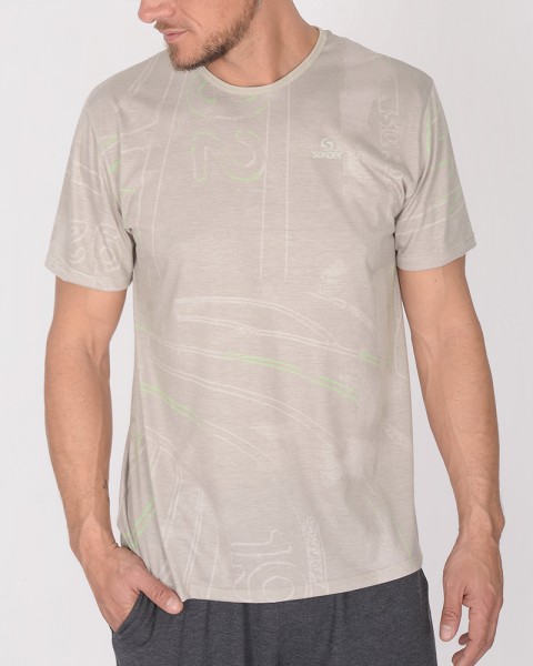 Remera de jersey estampado Meta Visón