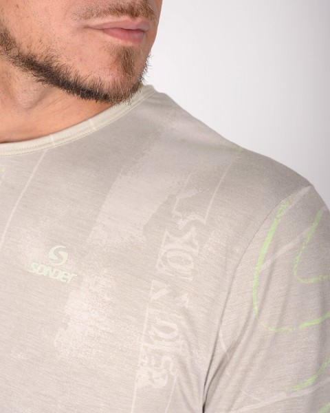 Remera de jersey estampado Meta Visón