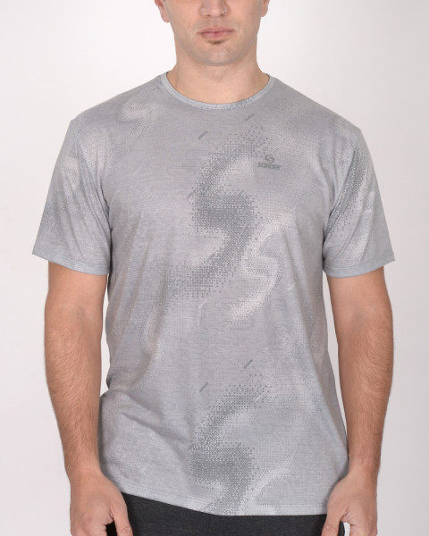 Remera de jersey estampado Nexo Gris