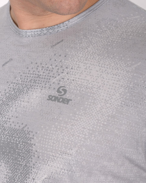 Remera de jersey estampado Nexo Gris