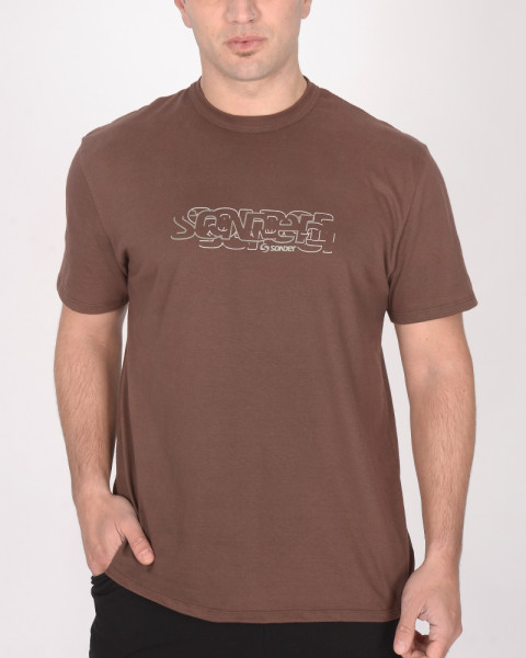 Remera clásica de jersey color Habano
