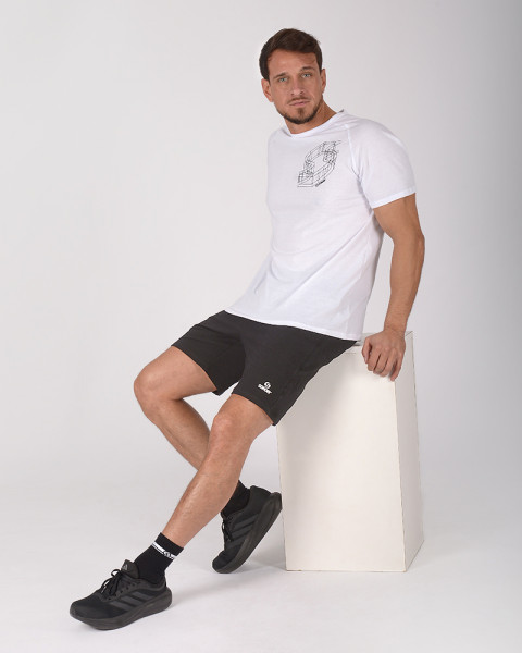 Remera de Jersey blanco con estampa en espalda
