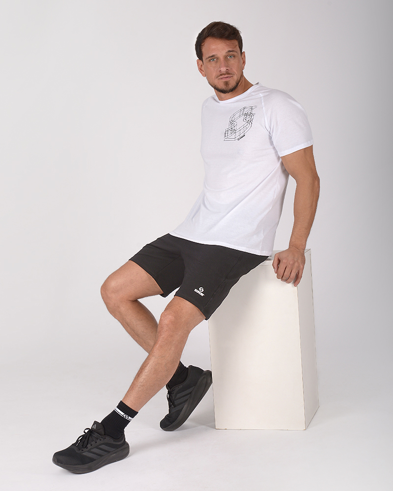 Remera de Jersey blanco con estampa en espalda