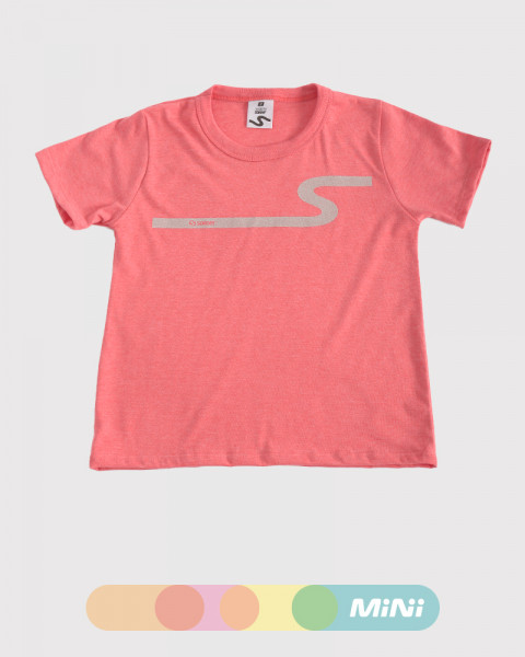 Remera de niño de jersey liviano coral