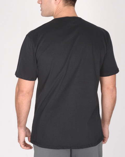 Remera clásica de jersey color negro gastado