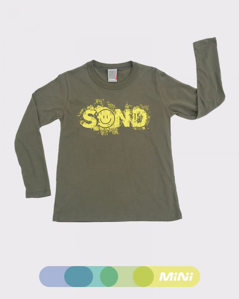 Remera de niño de jersey verde militar:)
