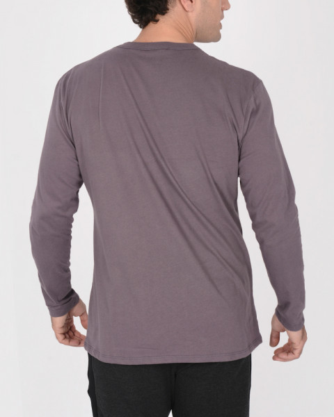 Remera de jersey borravino con estampa
