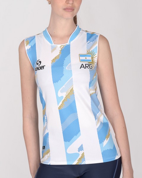 Camiseta selección femenina de voley Argentina titular