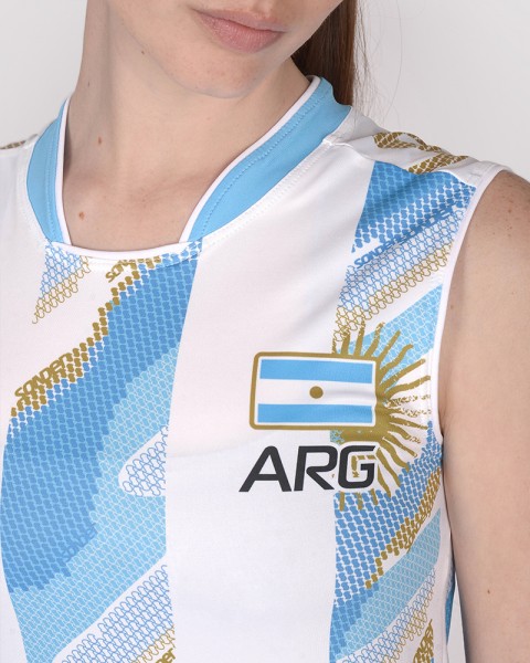 Camiseta selección femenina de voley Argentina titular