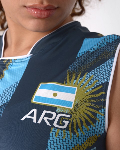 Camiseta selección femenina de voley Argentina alternativa