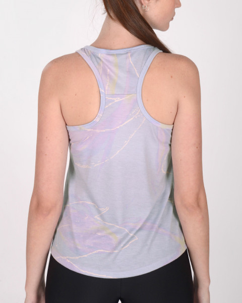 Musculosa corta de jersey estampado Fusión Lila