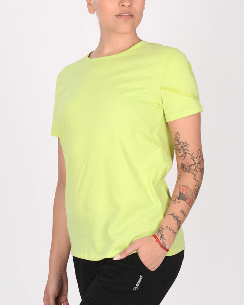 Remera clásica de jersey lima con estampa