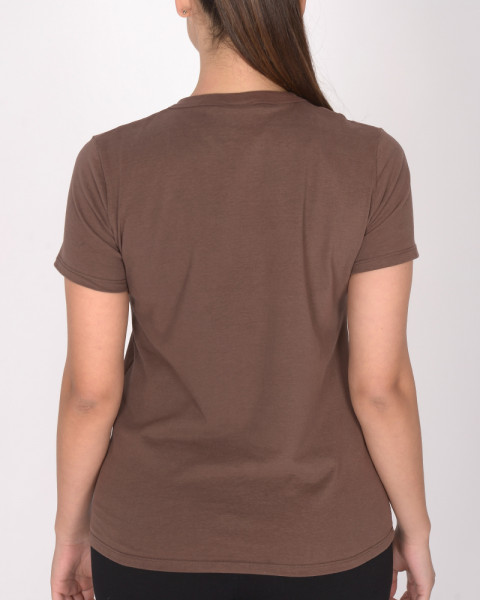 Remera de jersey color habano claro con estampa