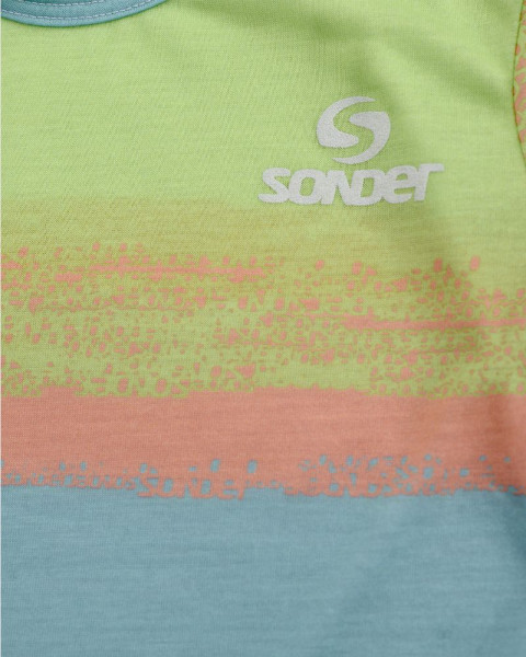 Remera de niña de jersey estampado tuti fruti