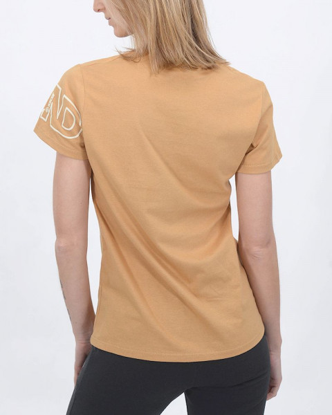 Remera clásica de jersey camel